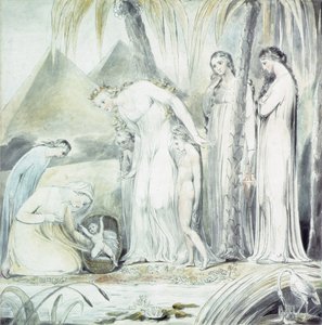 La compasión de la hija del faraón o El hallazgo de Moisés, 1805 de William Blake